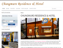 Tablet Screenshot of chungmuro-residence.com